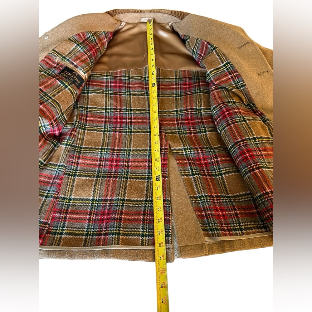 Vintage ZERO KING Size 42 Corduroy Coat Plaid Wool Lining USA Brown Mens - Picture 8 of 16